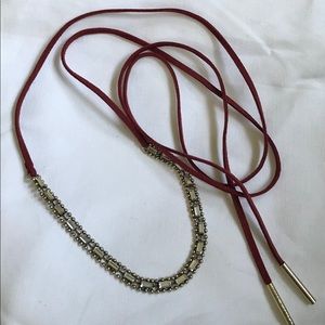 JENN ATKIN x Chloe+ Isabel burgundy choker